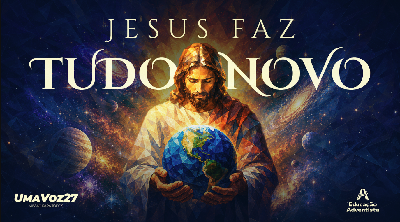 Capa do material ONE VOICE 2027-Jesus faz tudo novo
